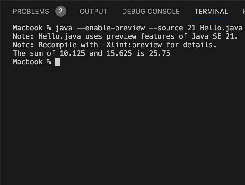 Java JDK 21 New Feature - String Templates Example